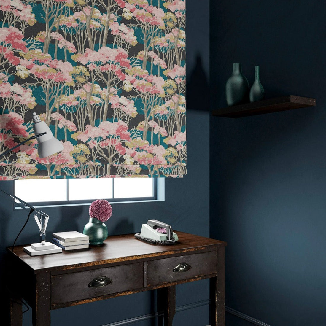 Linwood Arboreal Cerise FR Made to Measure Curtains