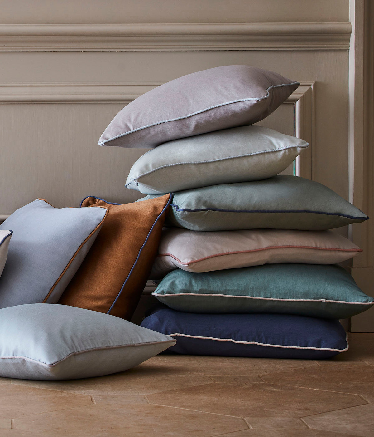 James Hare Connaught Silk Meconopsis Made to Measure Curtains