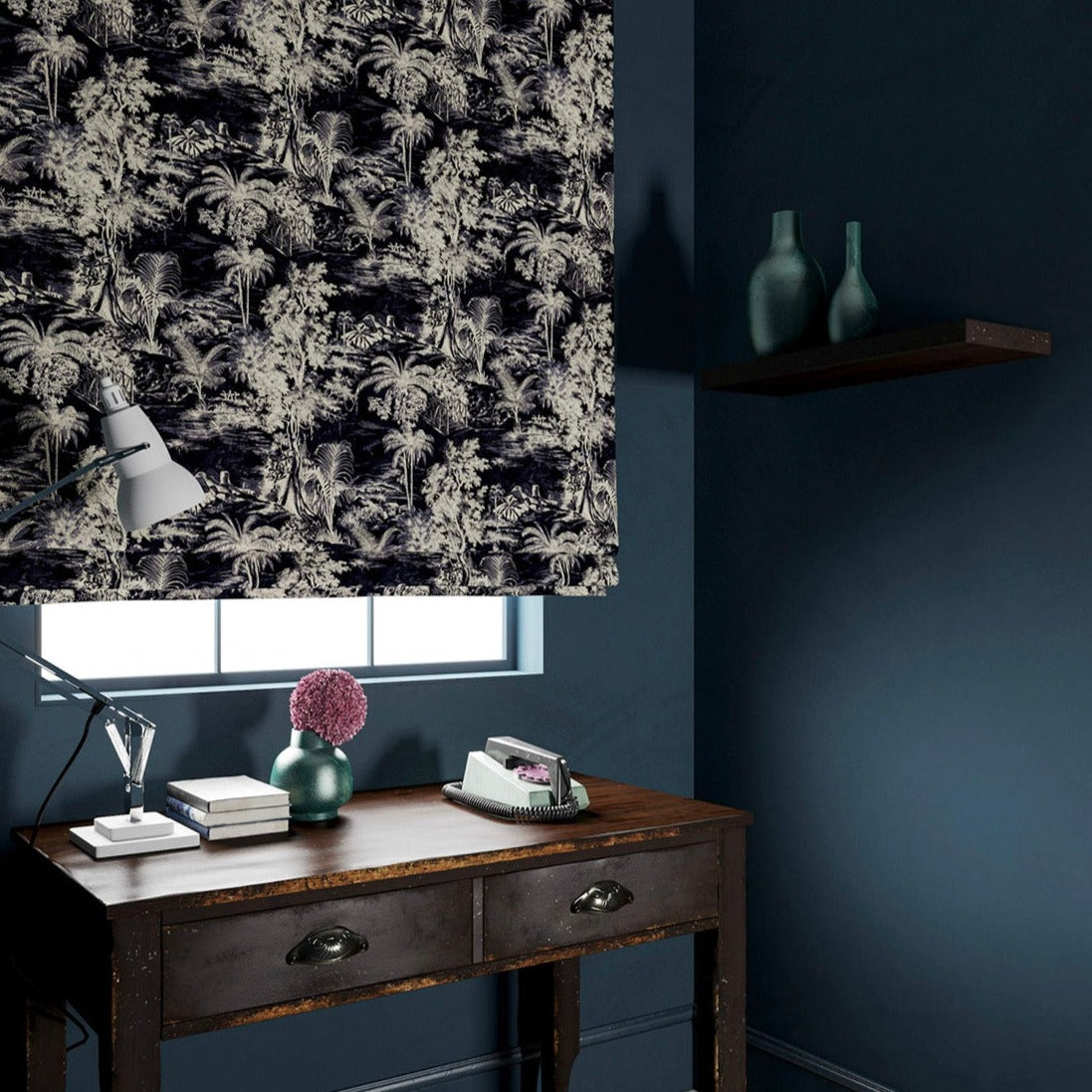 Linwood Heat of the Night Onyx FR Made to Measure Curtains