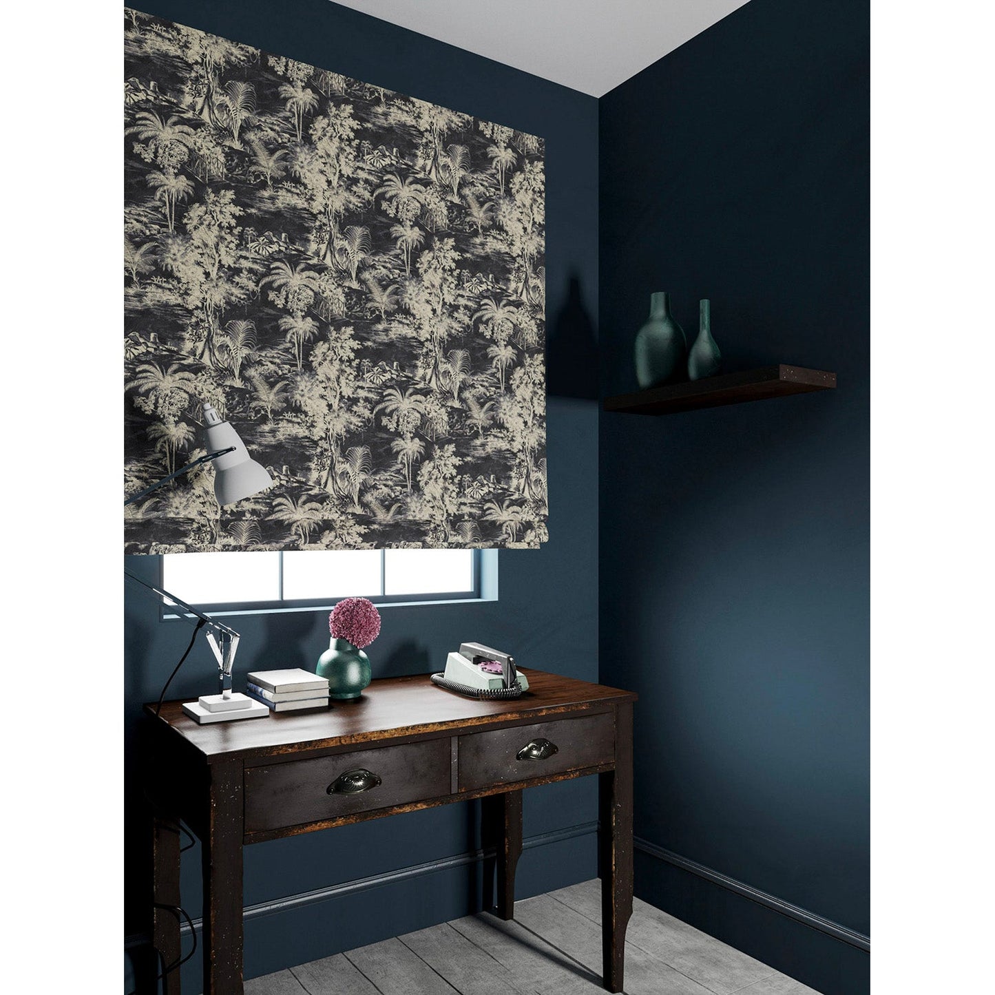 Linwood Heat of the Night Slate FR Made to Measure Curtains