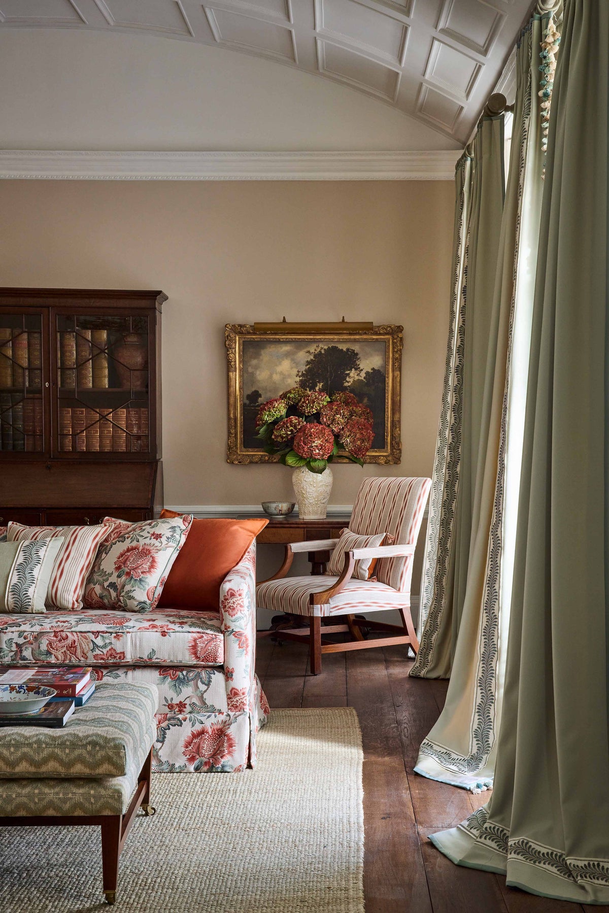 James Hare Artissima Coral Sky Made to Measure Roman Blinds