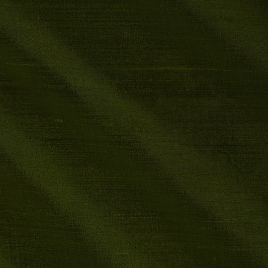 James Hare Orissa Silk Forest Green Made to Measure Curtains