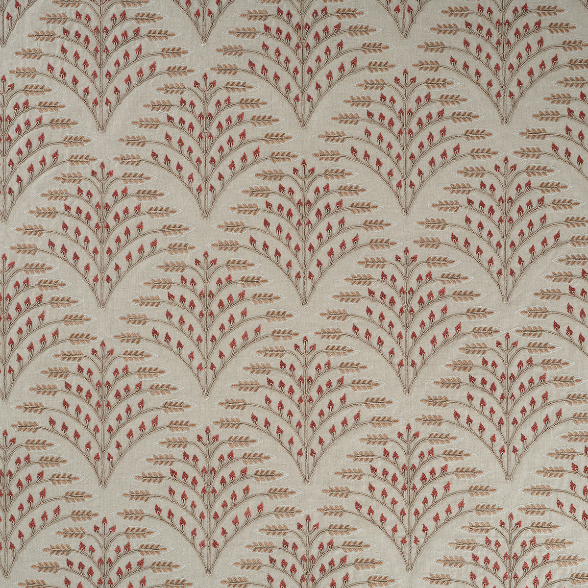 James Hare Ashbee Terracotta Made to Measure Curtains