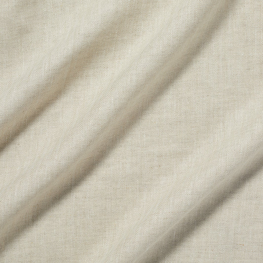 James Hare Linen Herringbone Natural Made to Measure Curtains