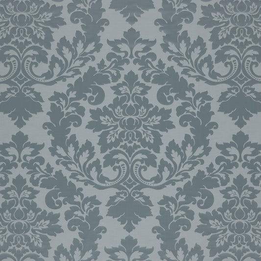 James Hare Rococo Damask Polar Made to Measure Curtains