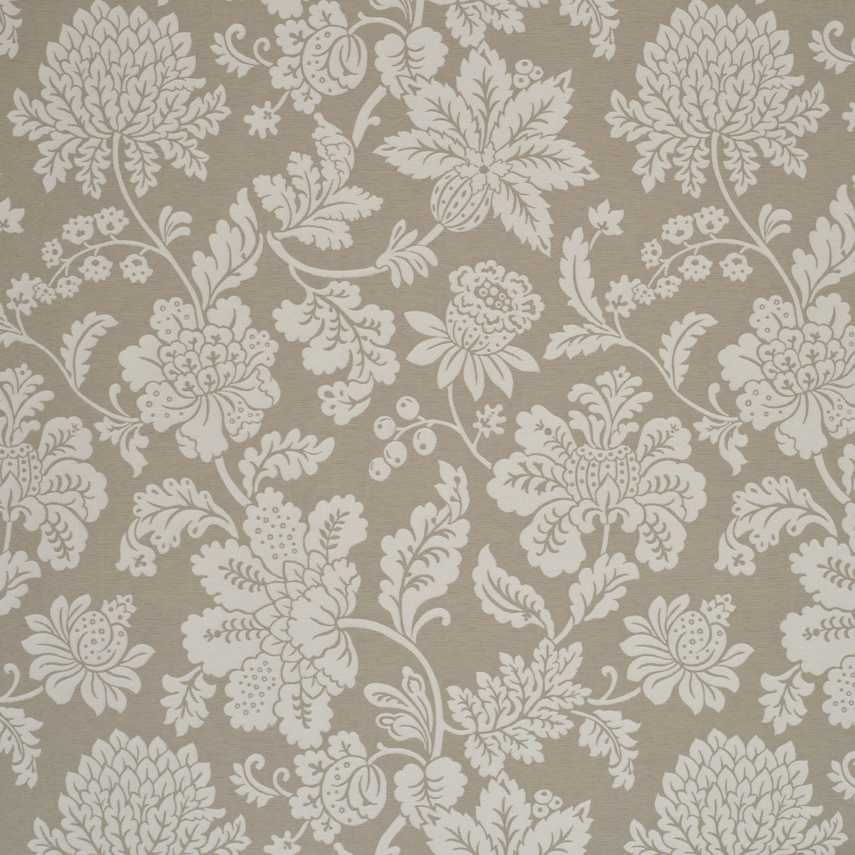 James Hare Cartouche Jacobean Damask Mineral Made to Measure Curtains
