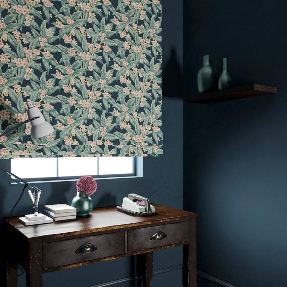 Linwood Loseley Velvet Lagoon FR Made to Measure Curtains