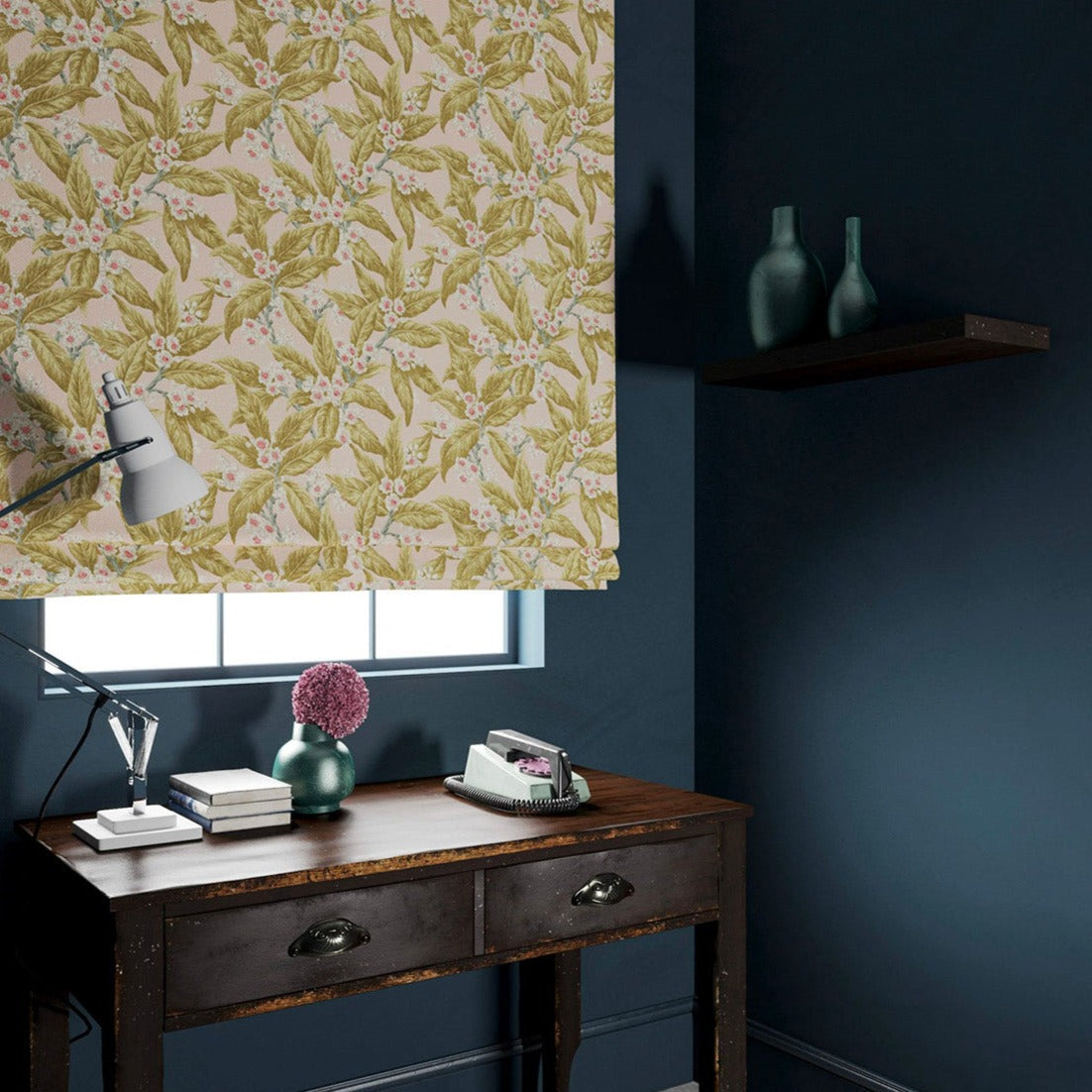 Linwood Loseley Velvet Peach FR Made to Measure Curtains