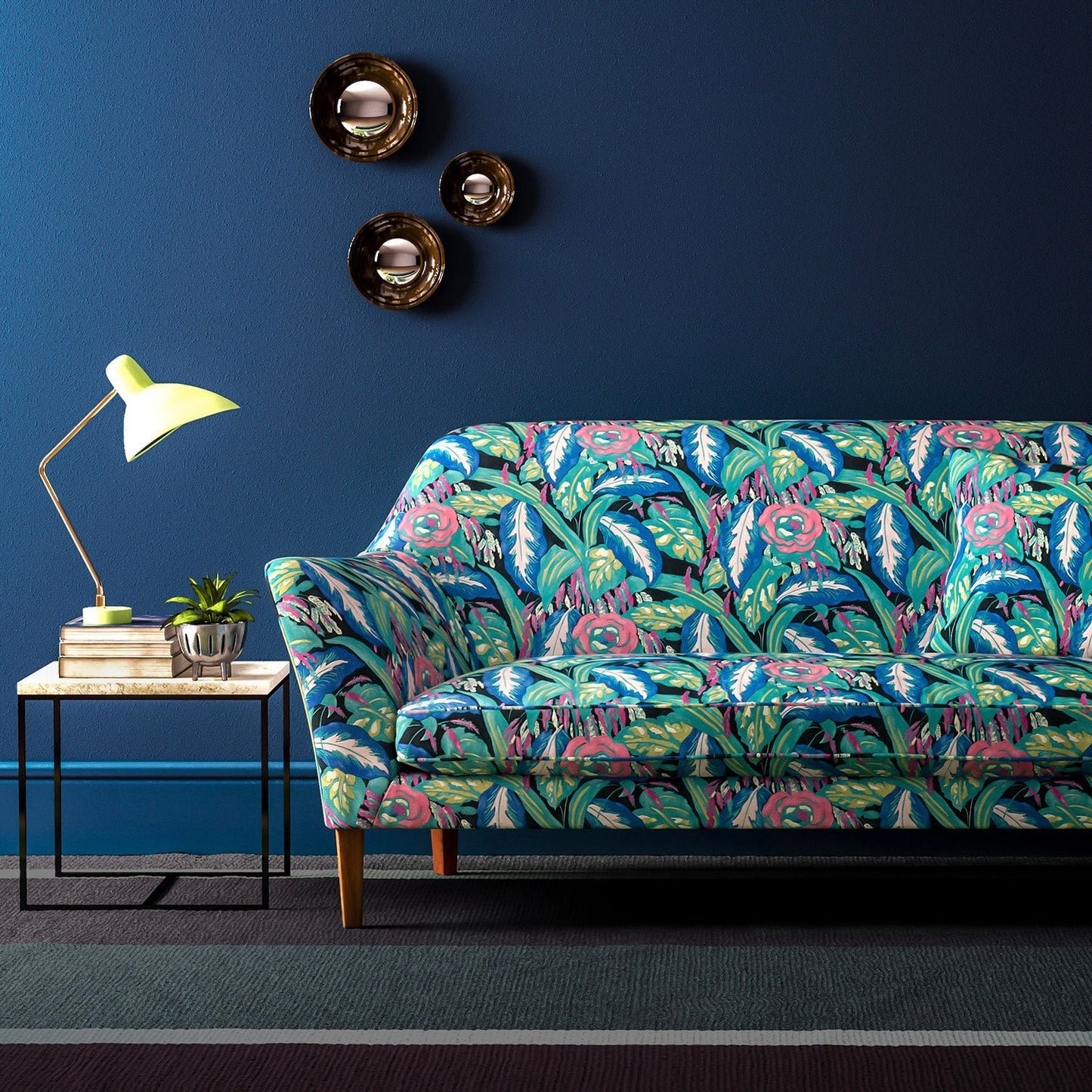 Linwood Les Fauves Peacock FR Made to Measure Curtains