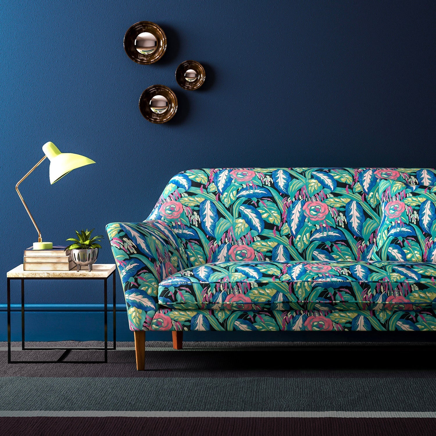 Linwood Les Fauves Peacock FR Made to Measure Curtains