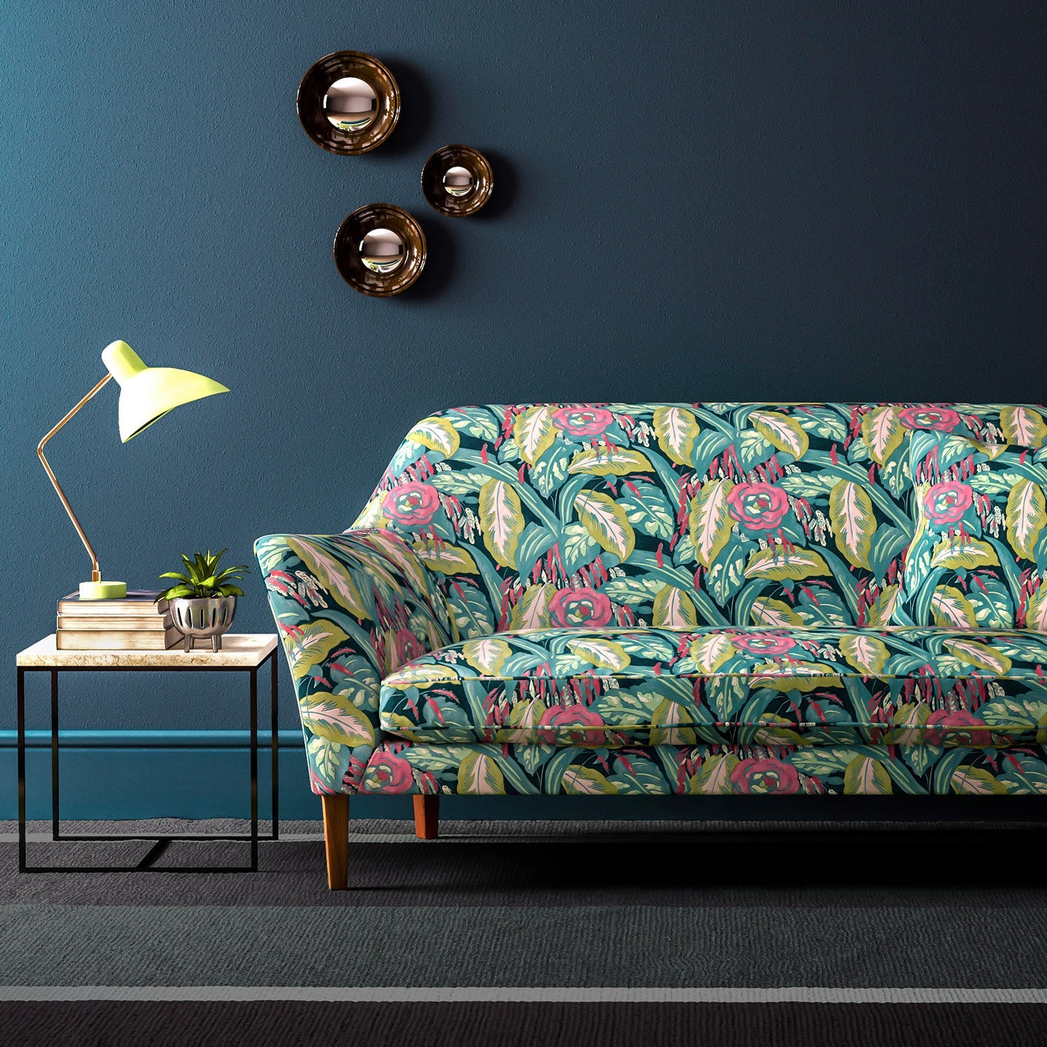 Linwood Les Fauves Cerulean FR Made to Measure Curtains
