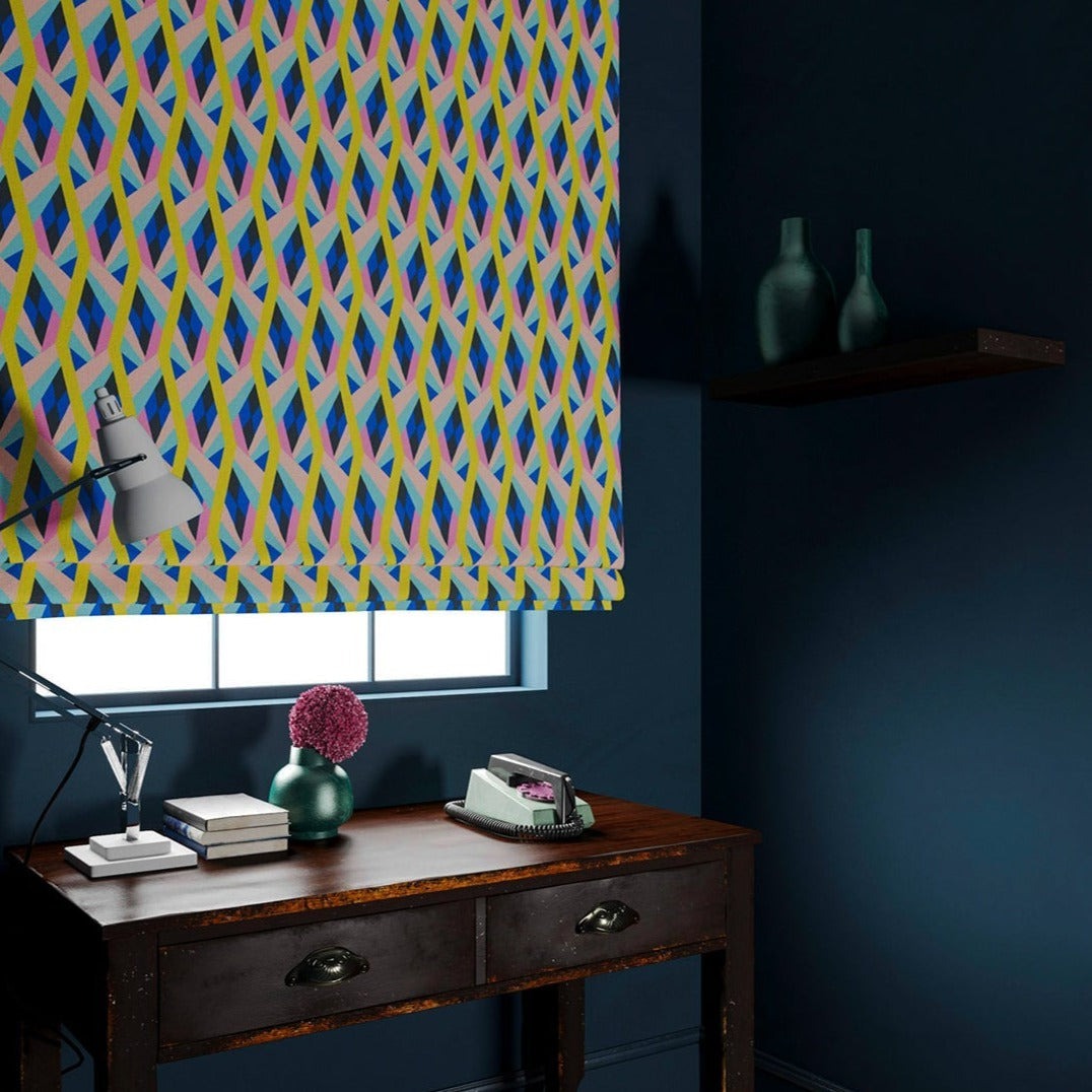 Linwood Neo Mustard FR Made to Measure Curtains