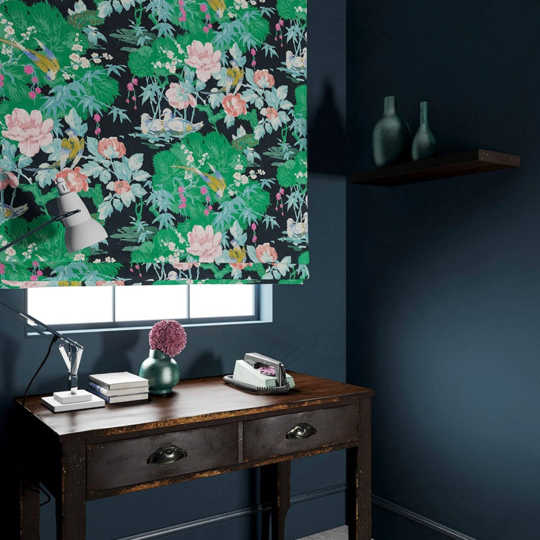 Linwood On The River Aqua FR Made to Measure Curtains