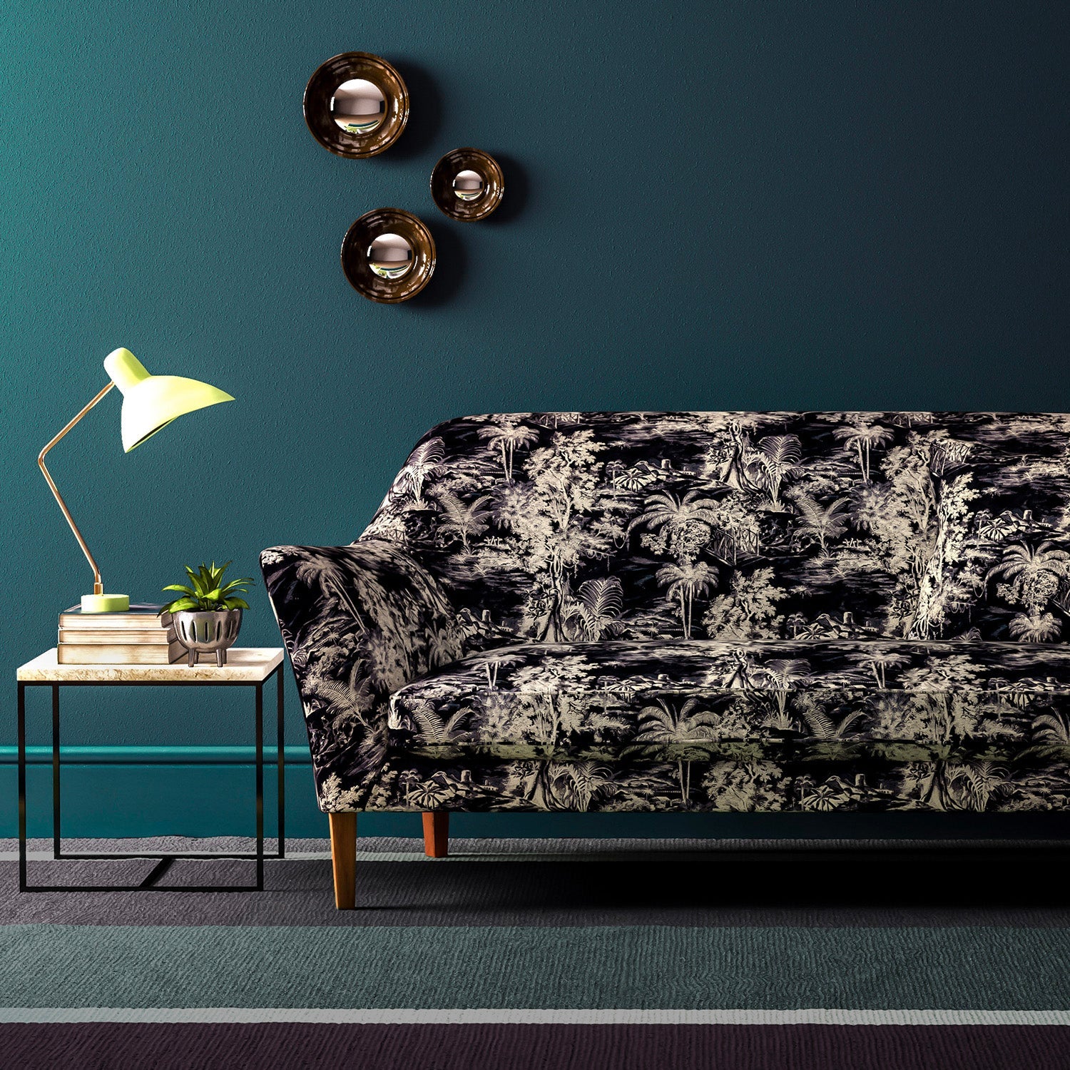 Linwood Heat of the Night Onyx FR Made to Measure Curtains