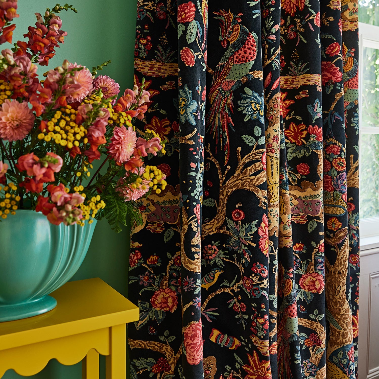 Linwood Wild Midnight Made to Measure Curtains