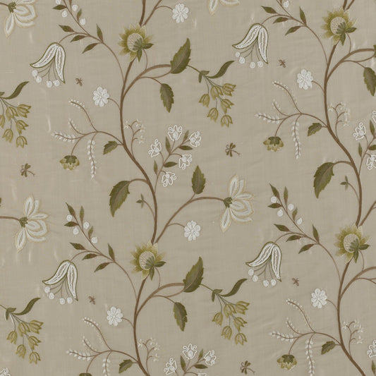 James Hare Silwood Silk Blanched Almond/Natural Made to Measure Curtains