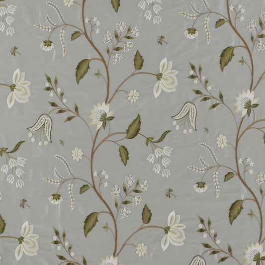 James Hare Silwood Silk French Grey Made to Measure Curtains