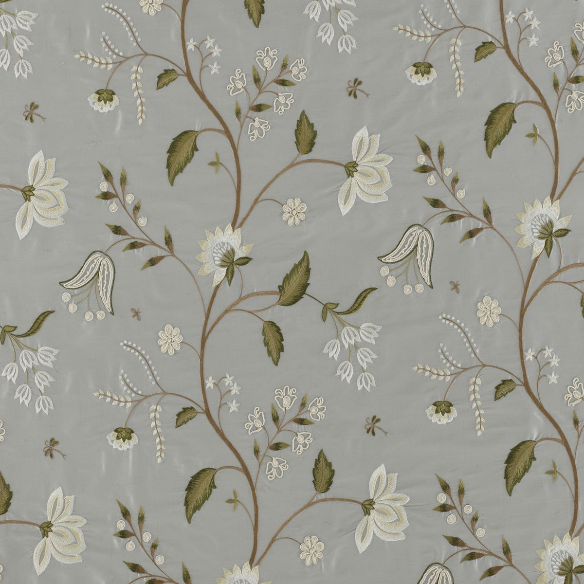 James Hare Silwood Silk French Grey Made to Measure Roman Blinds