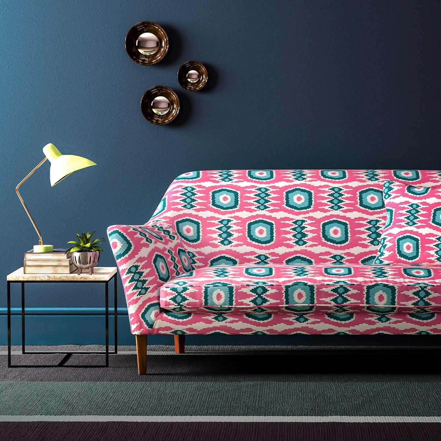 Linwood Casper Candy Pink FR Made to Measure Curtains
