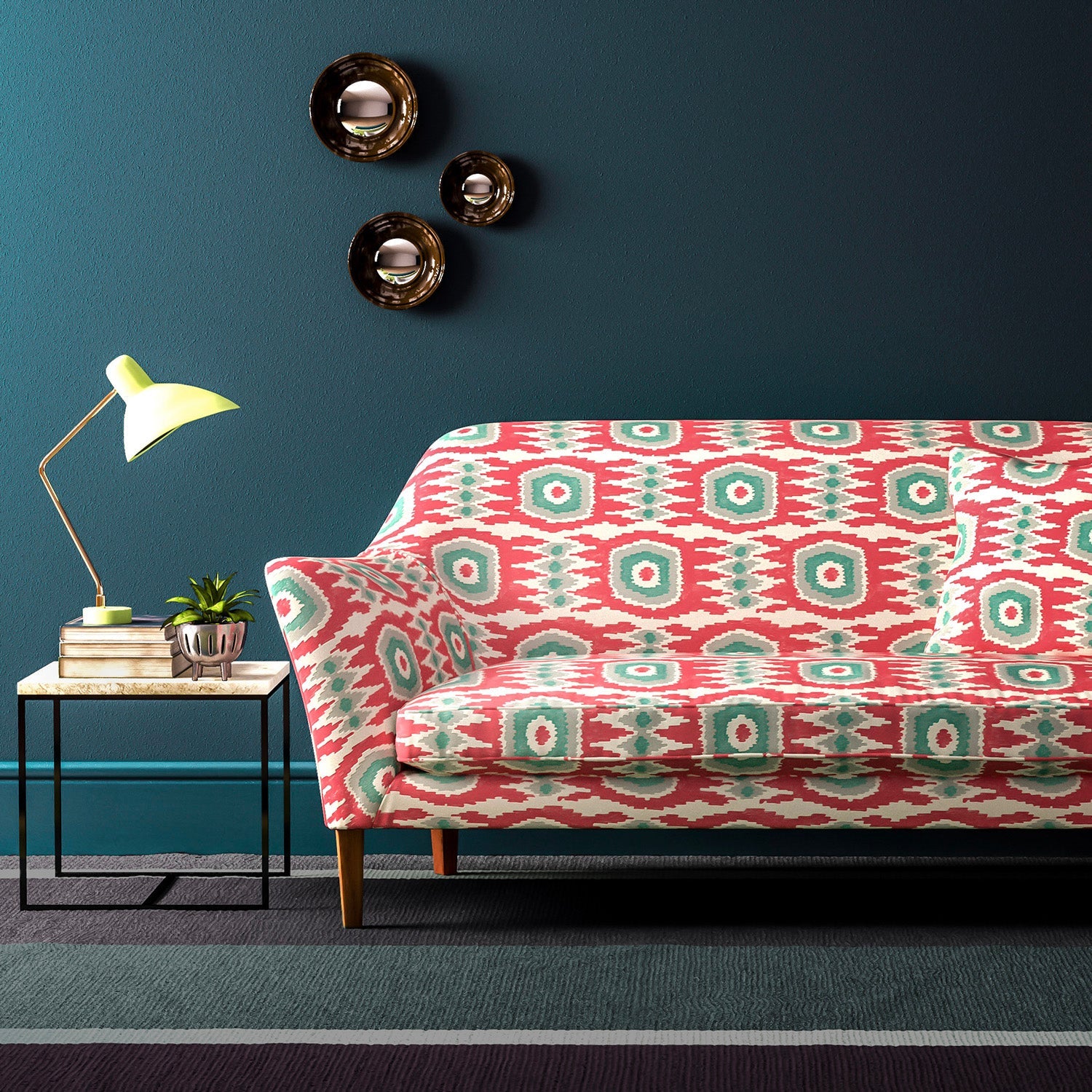 Linwood Casper Watermelon FR Made to Measure Curtains