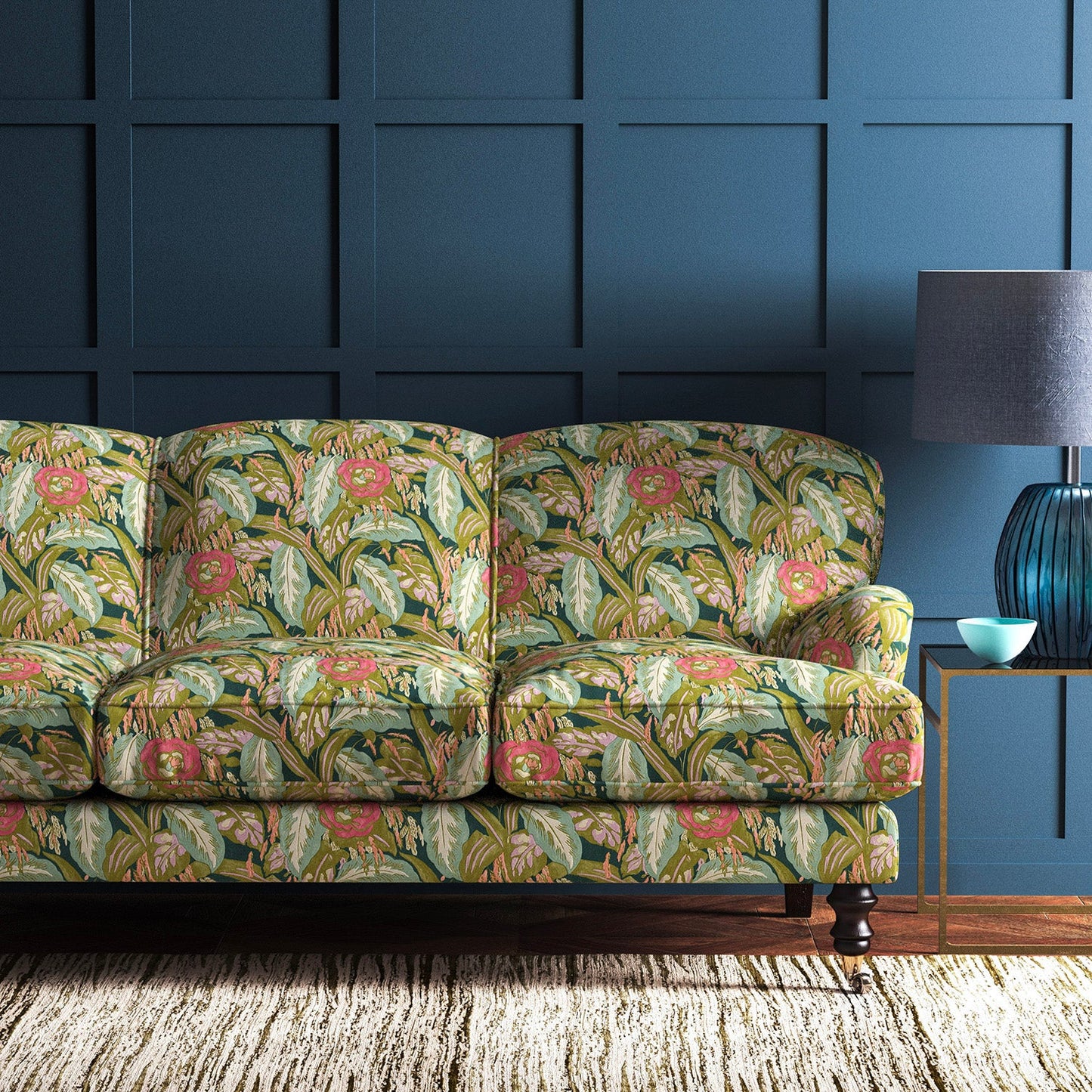 Linwood Les Fauves Olive FR Made to Measure Curtains