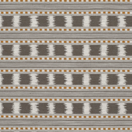 James Hare Paxton Charcoal/Amber Made to Measure Curtains