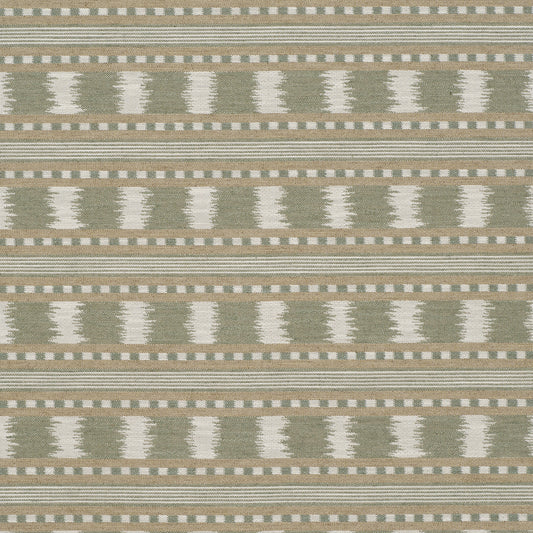 James Hare Paxton Green/Natural Made to Measure Curtains
