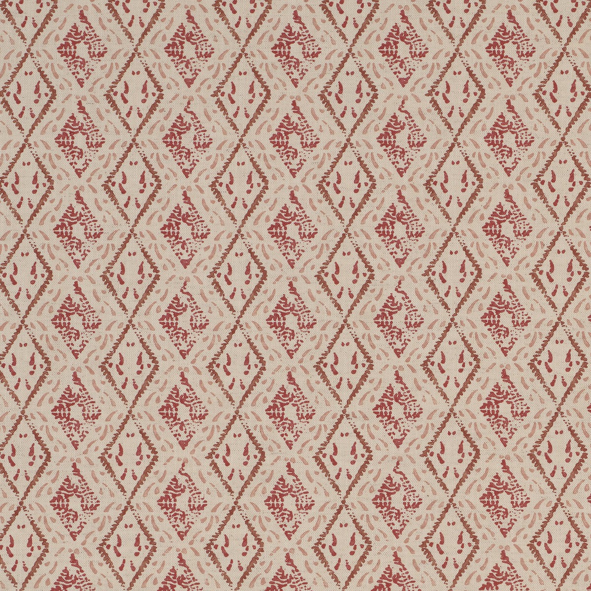 James Hare Dacca Red/Pink Made to Measure Curtains