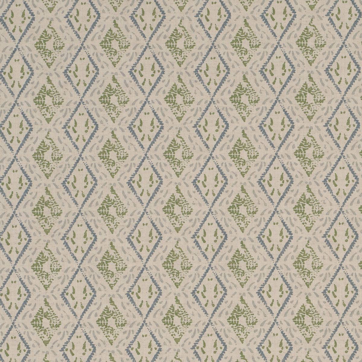 James Hare Dacca Blue/Green Made to Measure Curtains