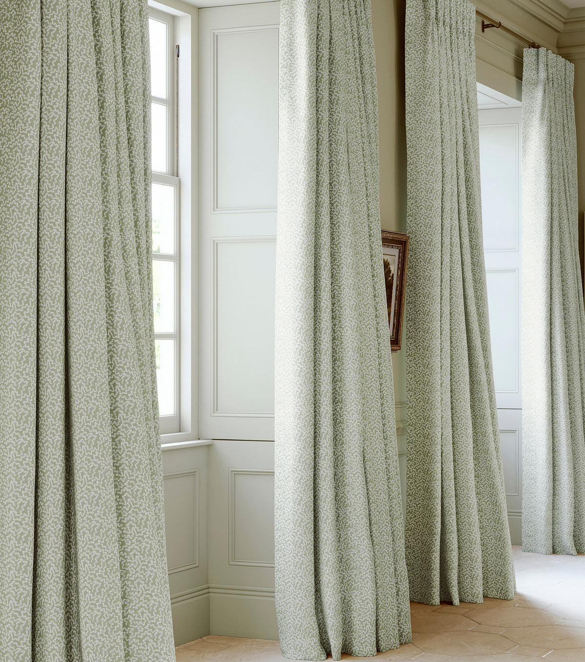 James Hare Lamerie Vermicelli Alfresco Made to Measure Roman Blinds