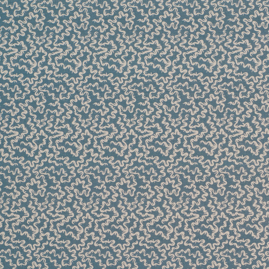 James Hare Lamerie Vermicelli Victoria Blue Made to Measure Curtains