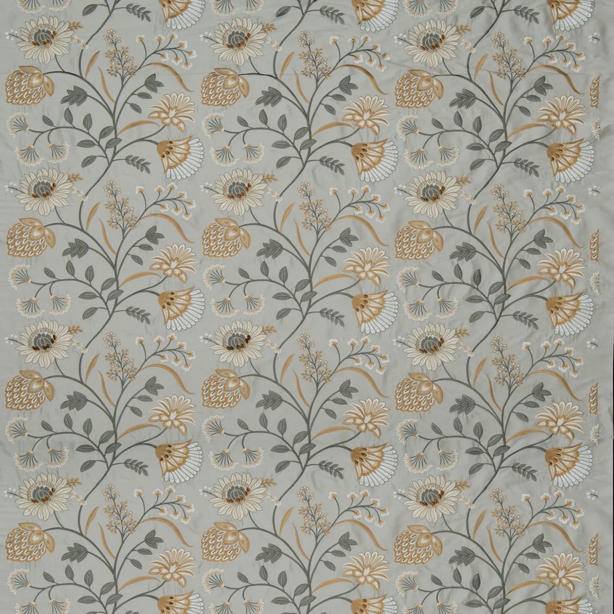 James Hare Siam Silk Frost/Ochre Made to Measure Roman Blinds