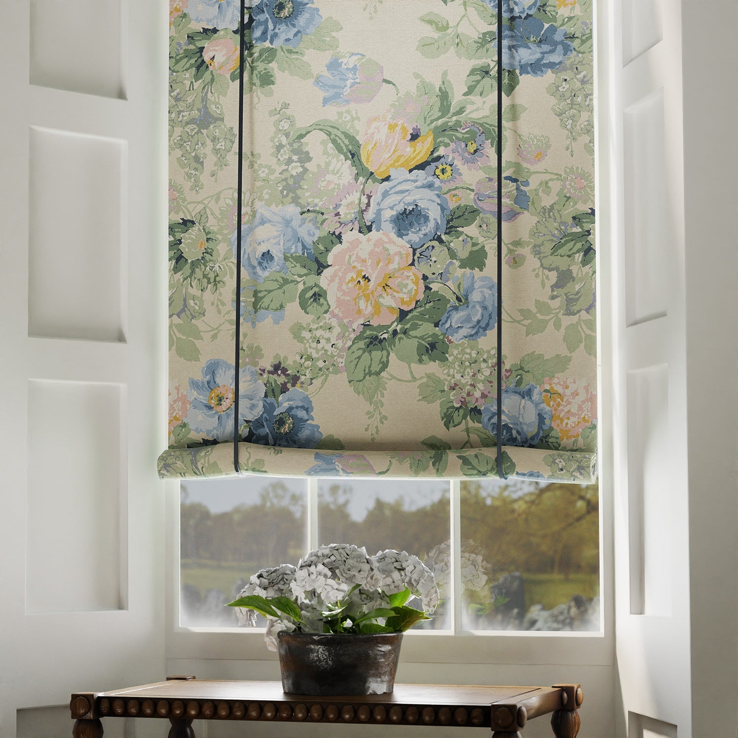 Linwood Albertine Blue Rose Made to Measure Curtains