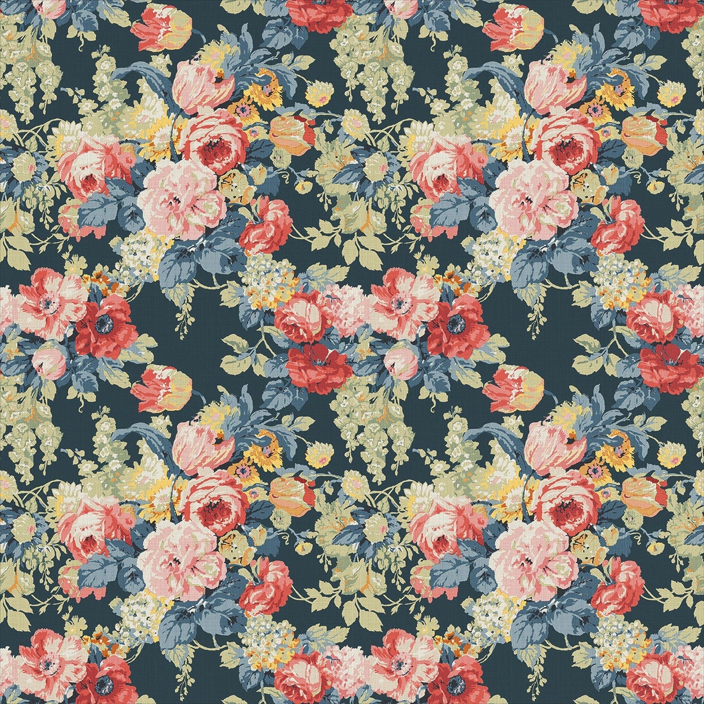 Linwood Albertine Charcoal FR Made to Measure Curtains