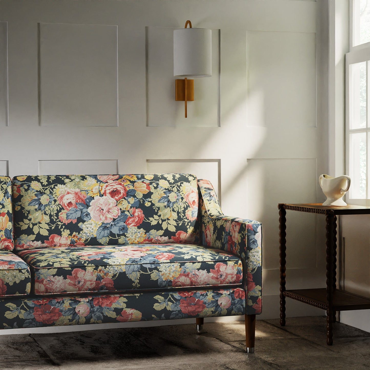 Linwood Albertine Charcoal Made to Measure Curtains