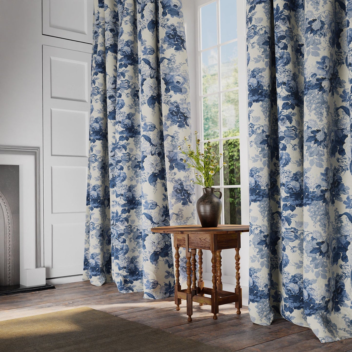 Linwood Albertine Classic Blue Made to Measure Curtains