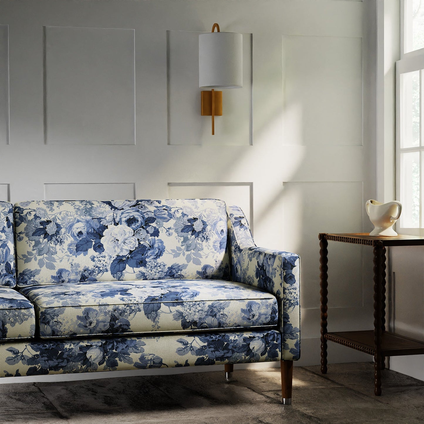 Linwood Albertine Classic Blue Made to Measure Curtains