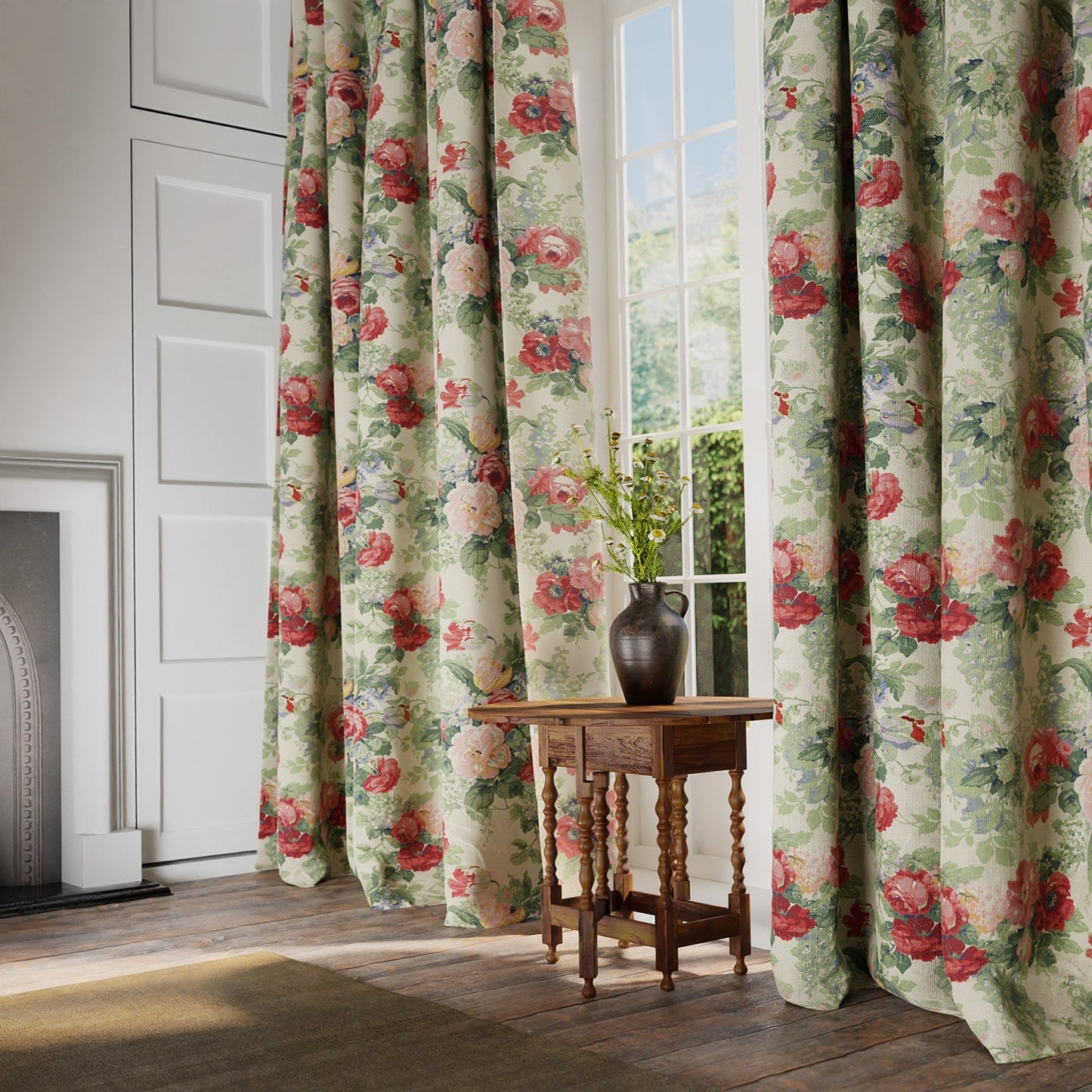 Linwood Albertine Classic Rose FR Made to Measure Curtains