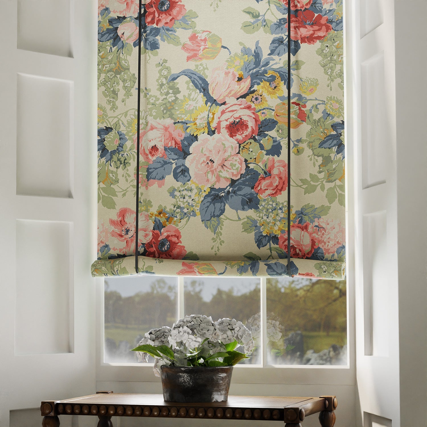 Linwood Albertine Indigo Pink Made to Measure Curtains