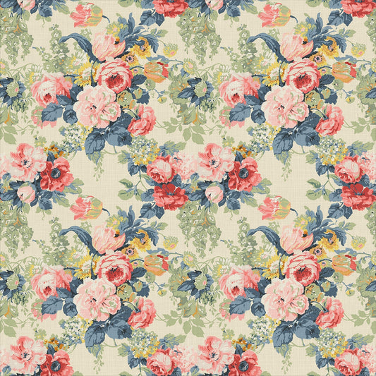 Linwood Albertine Indigo Pink Made to Measure Curtains