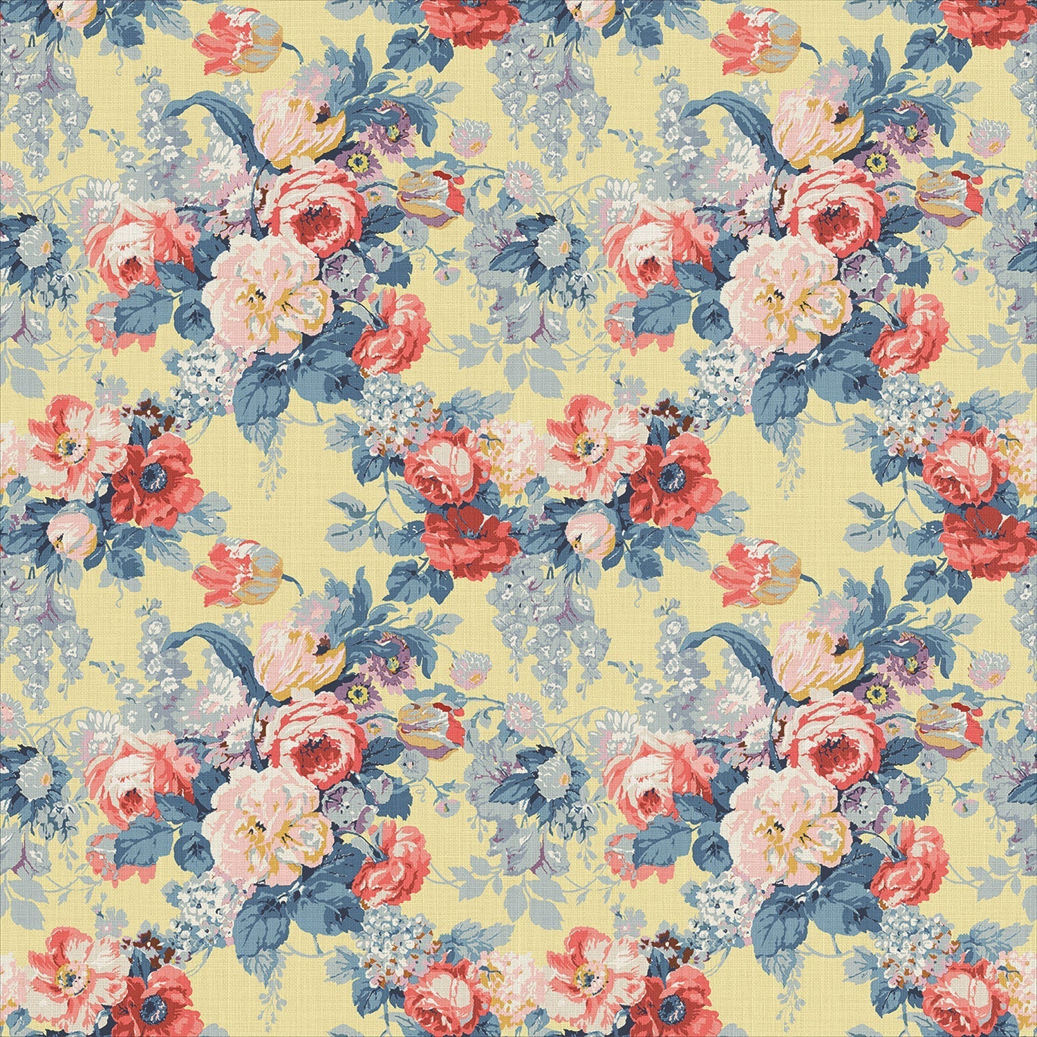 Linwood Albertine Lemon Yellow FR Made to Measure Curtains