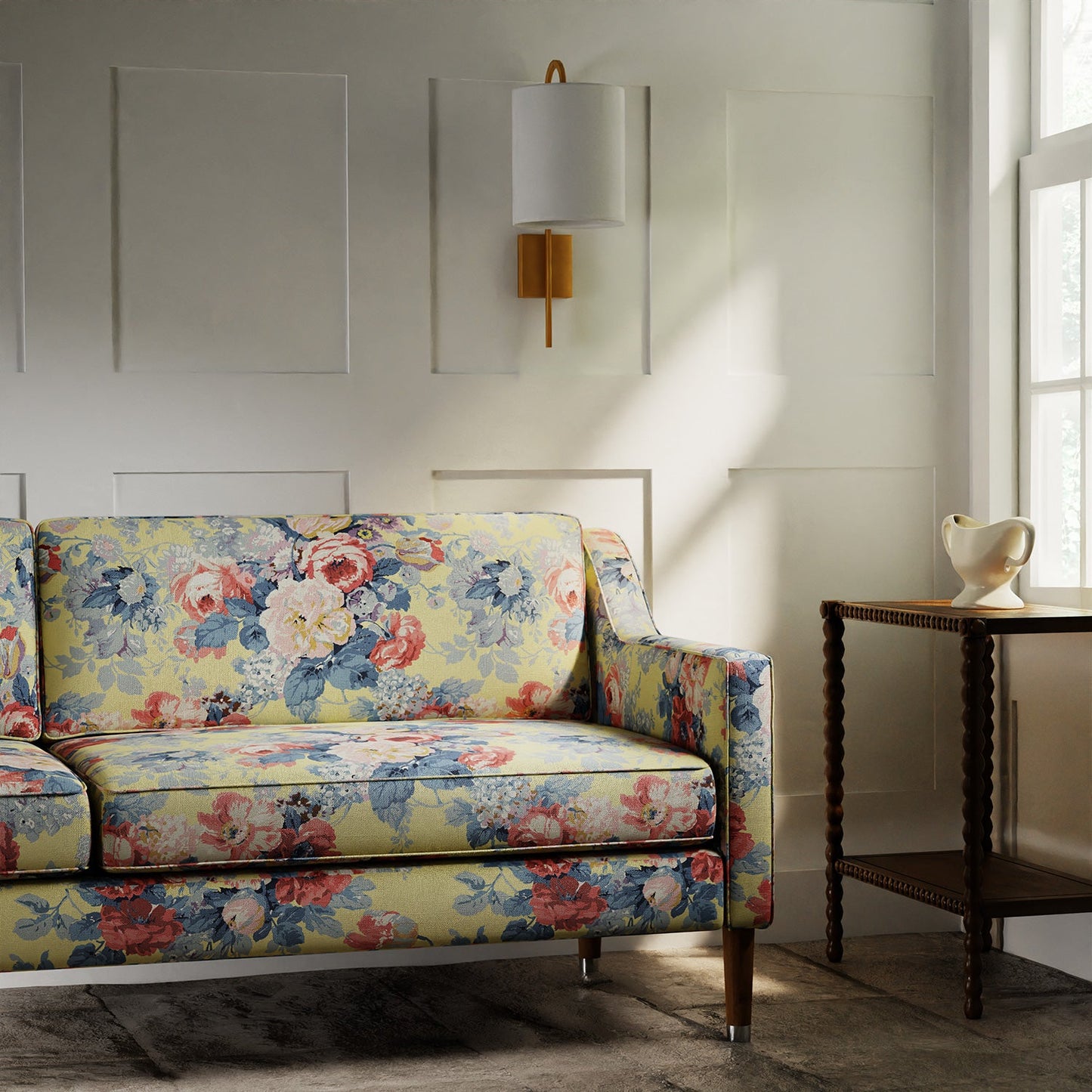 Linwood Albertine Lemon Yellow Made to Measure Curtains
