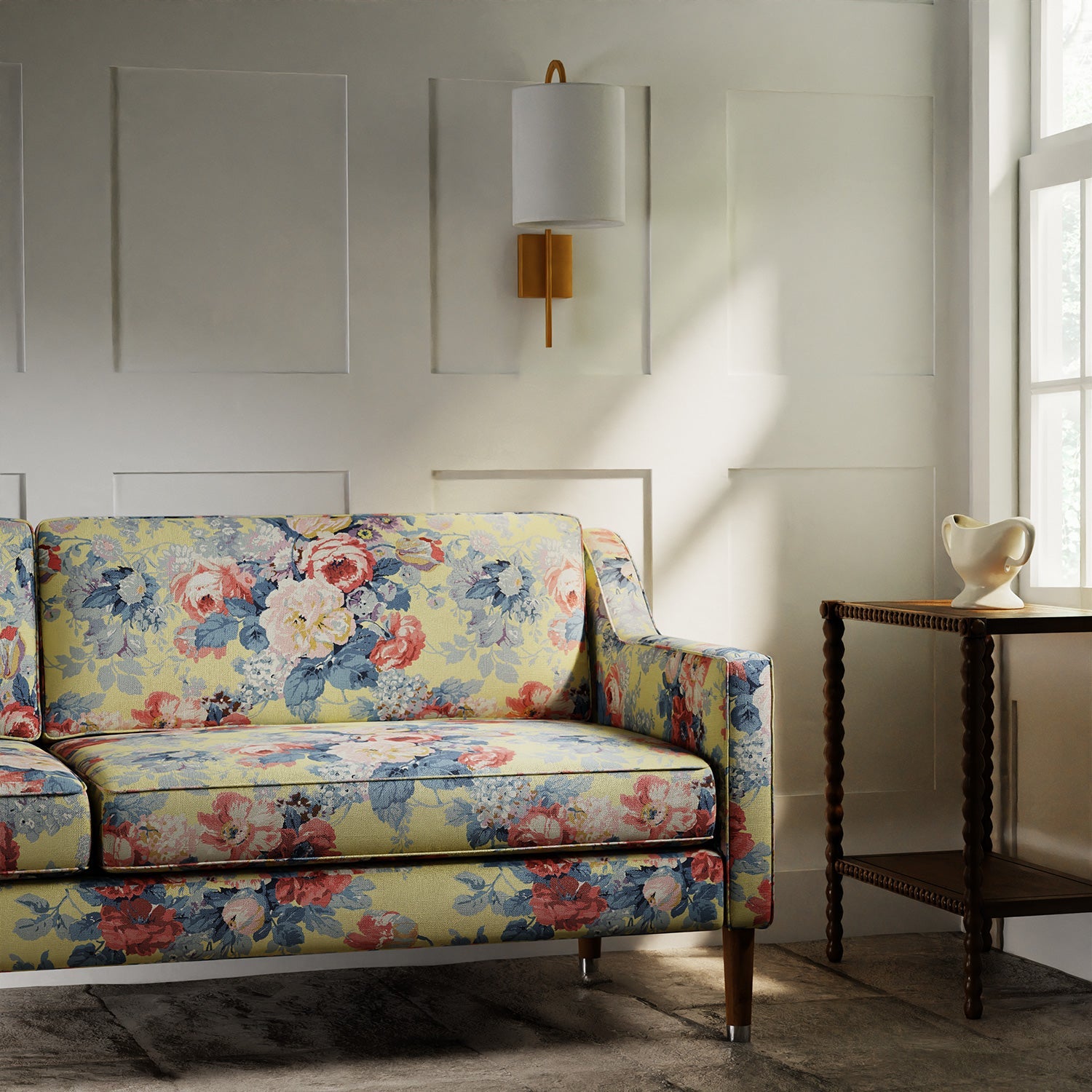 Linwood Albertine Lemon Yellow Made to Measure Curtains