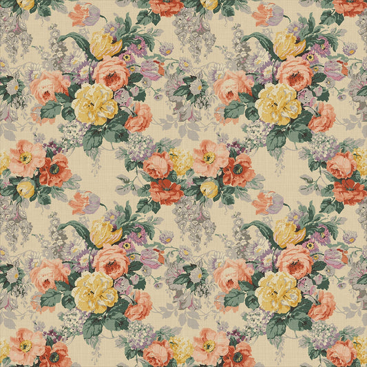 Linwood Albertine Summer Rose FR Made to Measure Curtains
