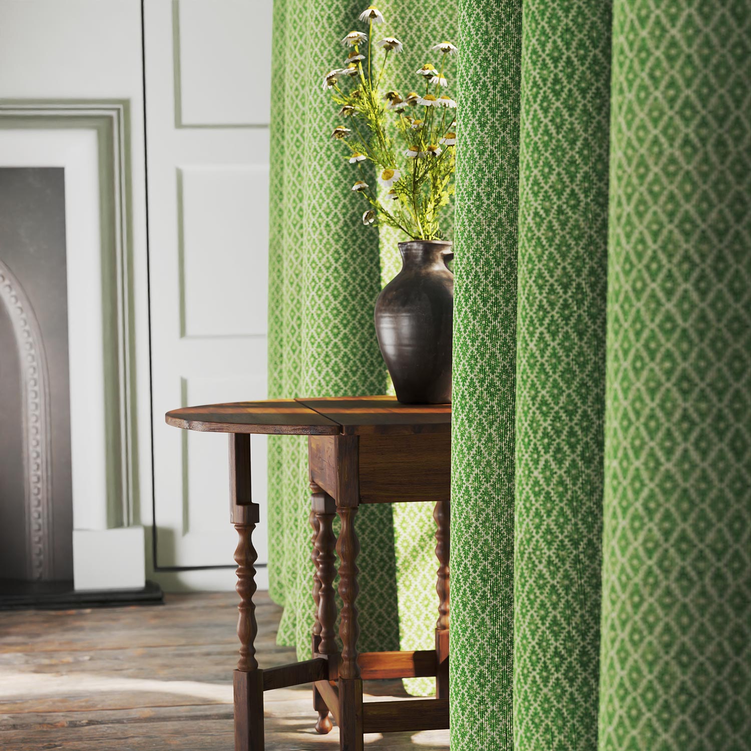 Linwood Ashfield Shamrock Made to Measure Curtains