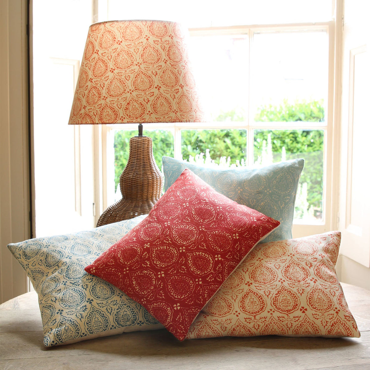 Kate Forman Ahlia Red Made to Measure Roman Blinds – image 2