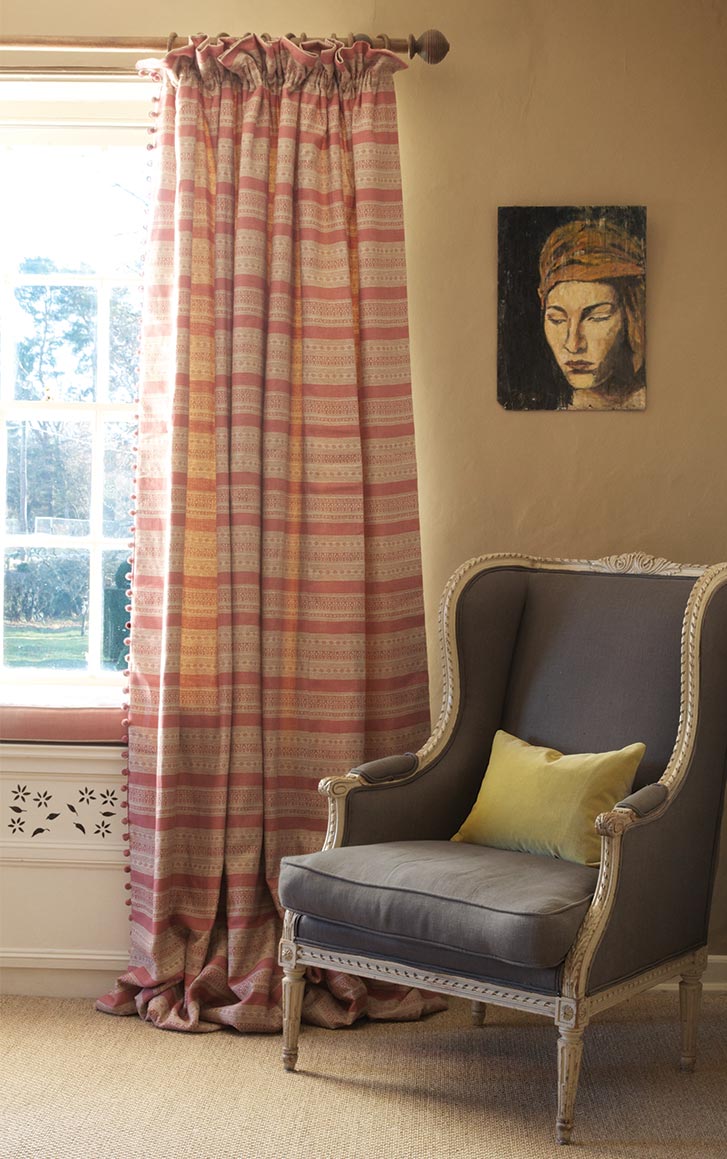 Kate Forman Anoushka Pink Made to Measure Curtains – image 4
