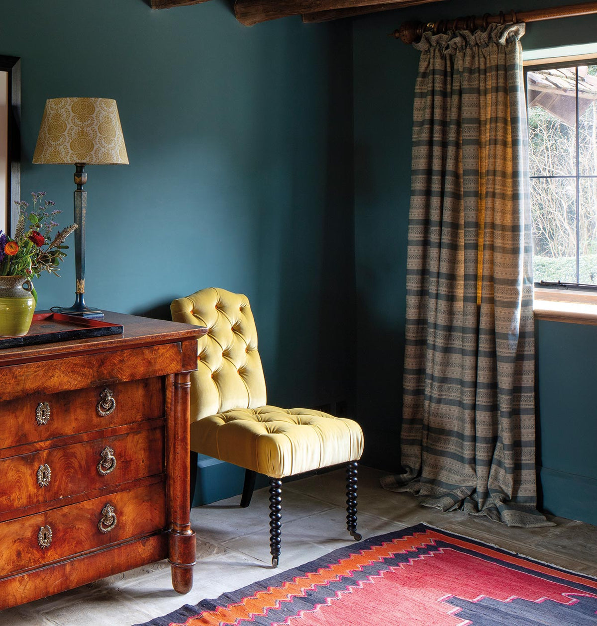 Kate Forman Anoushka Teal Made to Measure Roman Blinds – image 3