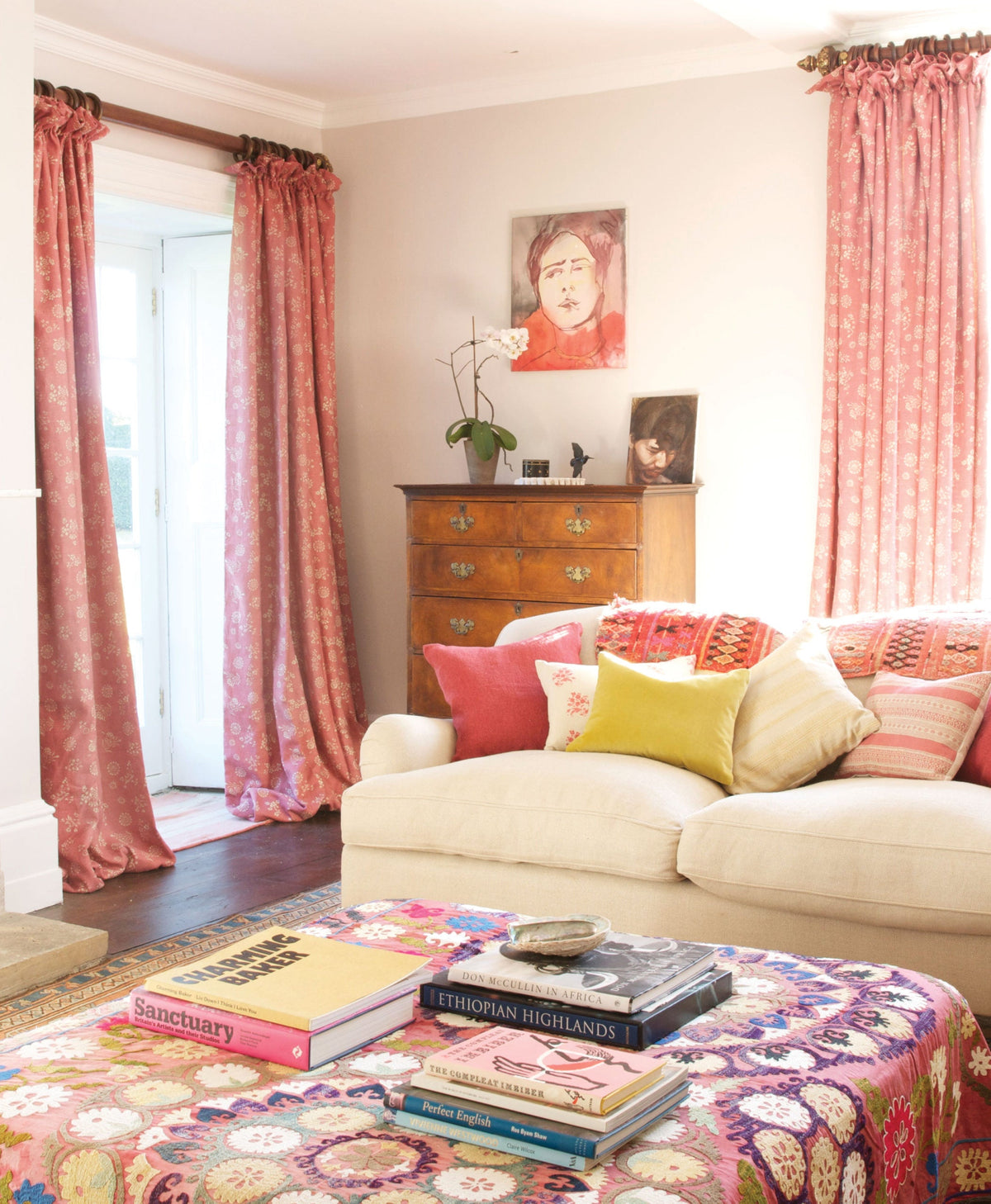 Kate Forman Anya Pink Made to Measure Curtains – image 2