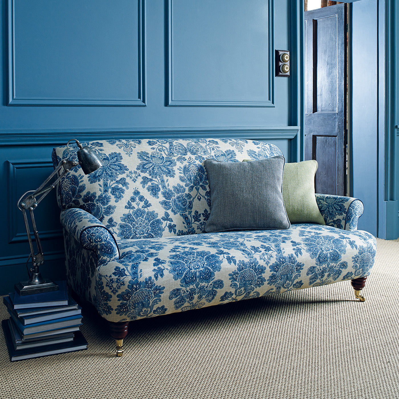 Linwood Cranbourne Dutch Blue Made to Measure Curtains